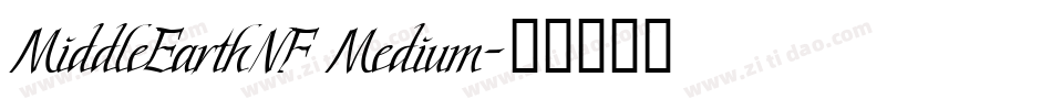 MiddleEarthNF Medium字体转换